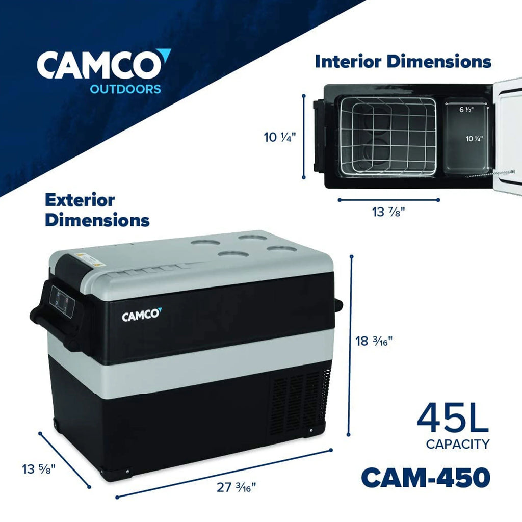 Camco Portable Refrigerator with Bluetooth, 30 lb