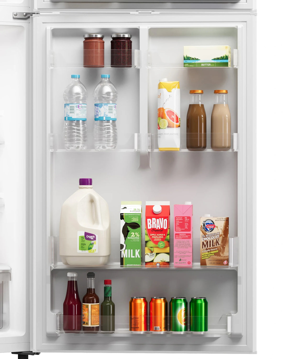 Kenmore 30" 20.2 Cu. ft. Capacity Standard Refrigerator with Top Freezer, Adjustable Shelves, White