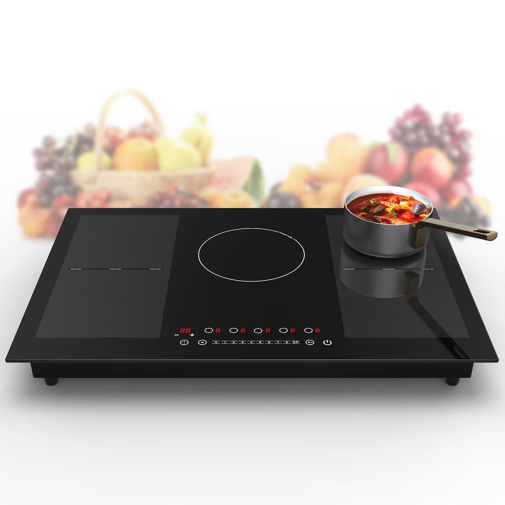 VBGK Induction Cooktop 30 inch 5 Burner Electric Hot Plate for Cooking Electric Induction Cooktop 240v, 99 Minutes Timer and Auto Shutdown Induction Burner,Child Lock