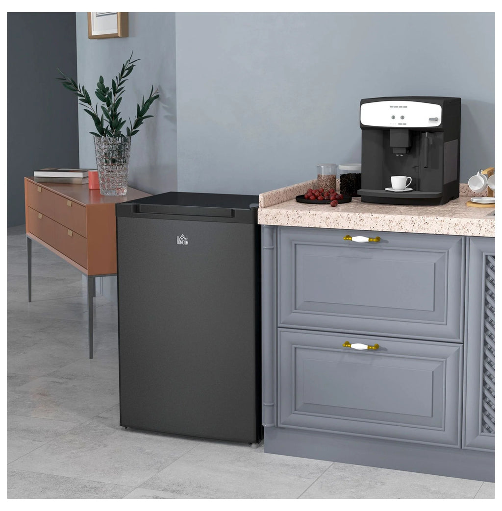 3 Cu Ft Small Upright Freezer Black Adjustable Thermostat Reversible Door for Apartments