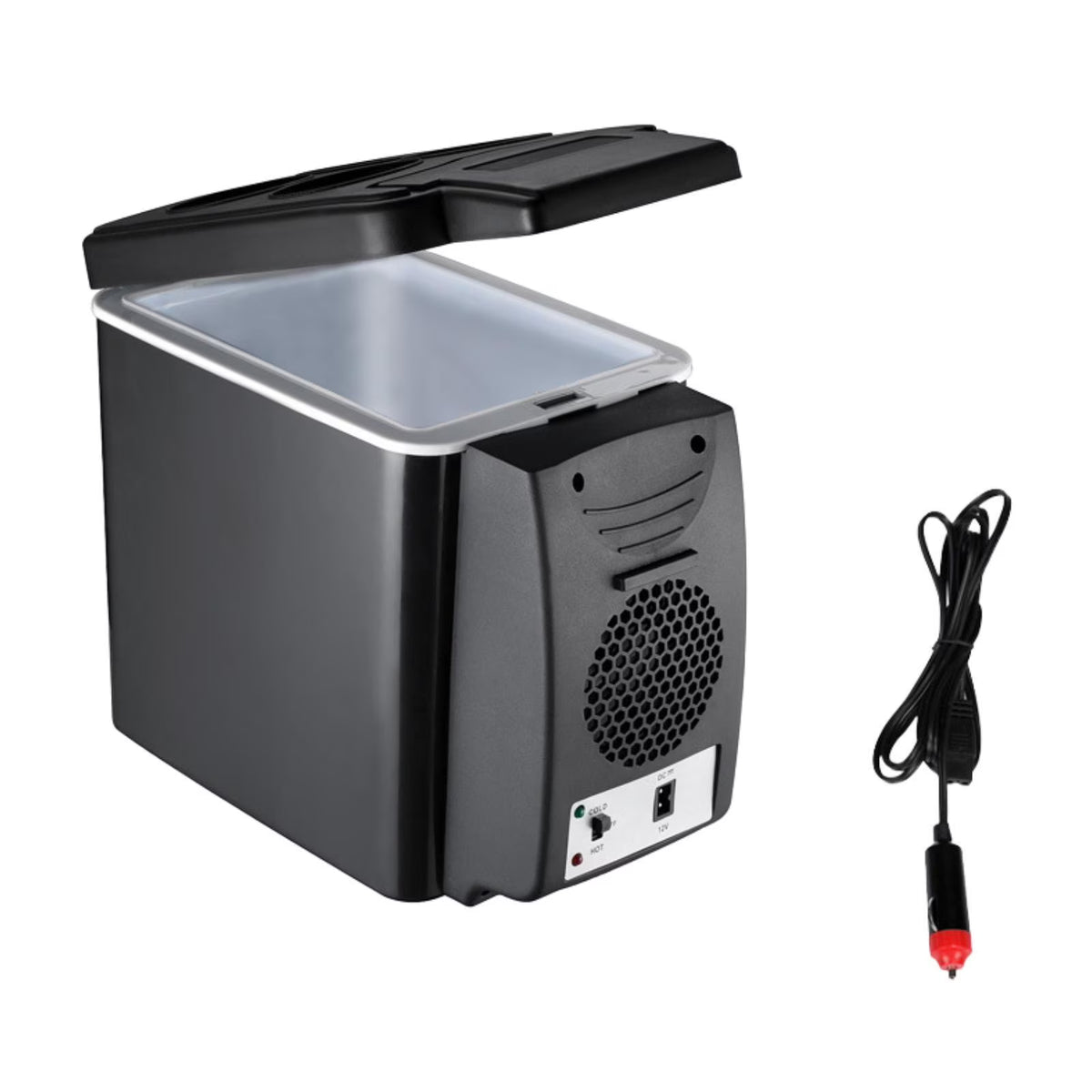 Esquirla Mini Fridge 6L Food Compact Office Can Small Car Refrigerator Freezer Single Hole