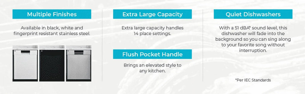 Kenmore 02214592 Built-in 24" Stainless Steel Tub Dishwasher, SmartWash, White, 34"H x 24"W x 25"D