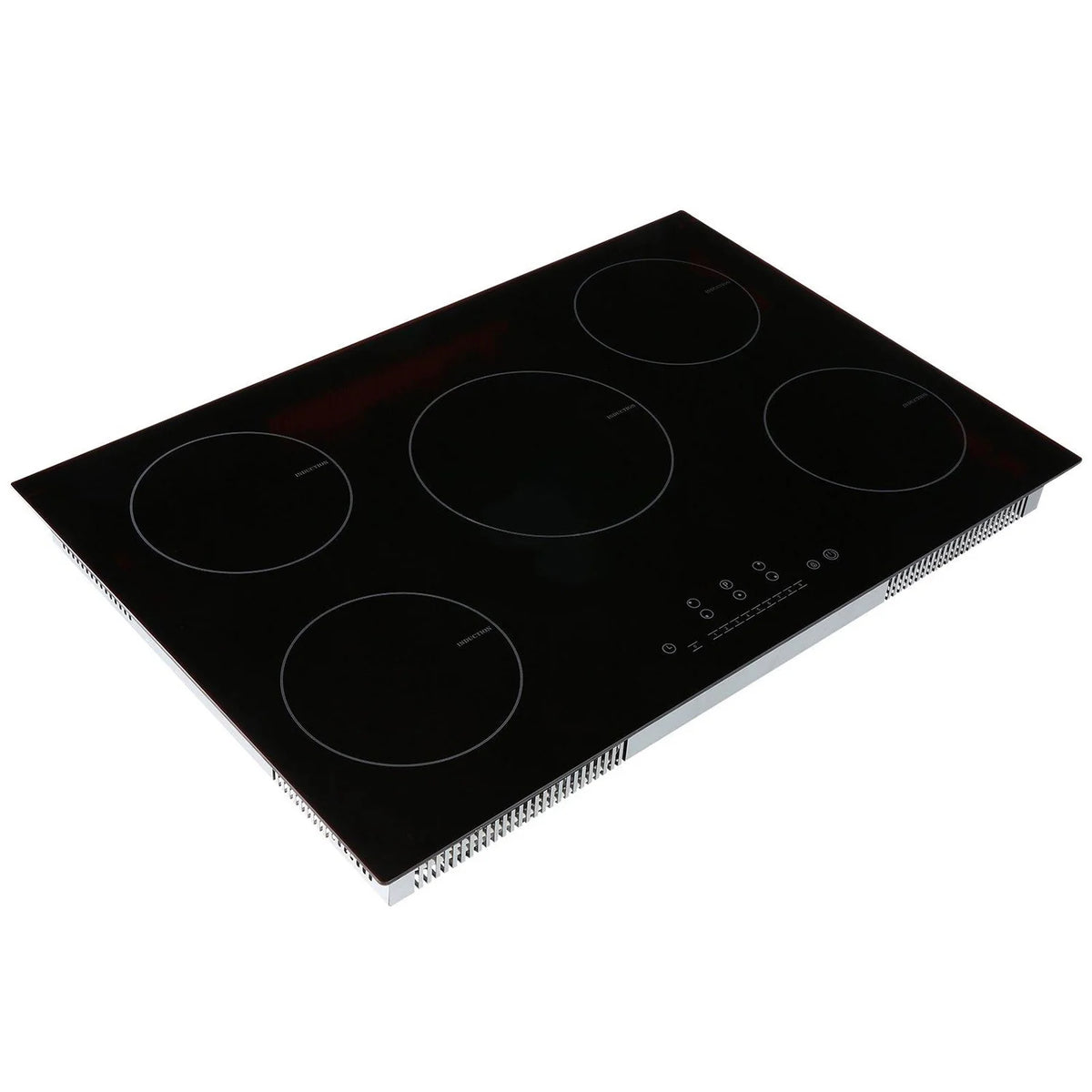 Choco Moon Induction Cooktop 5 Burners, 30'' Stove Top, Built-in Magnetic 9200W, 9 Heat Levels, LED Touch Screen, Child Lock, Over-Temp Protection, Easy Cooking