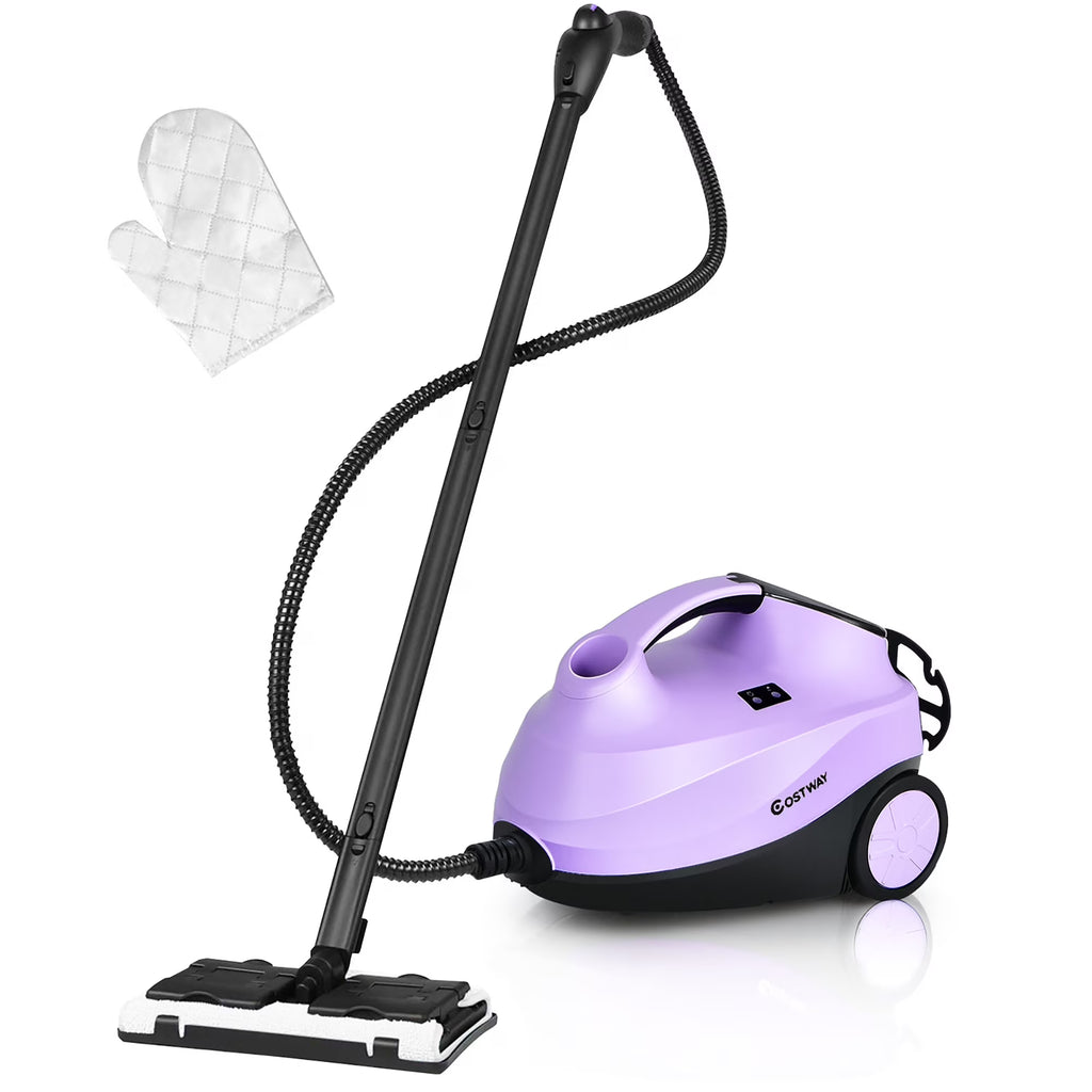 Costway 2000W Heavy Duty Steam Cleaner Mop Multi-Purpose W/19 Accessories Blue