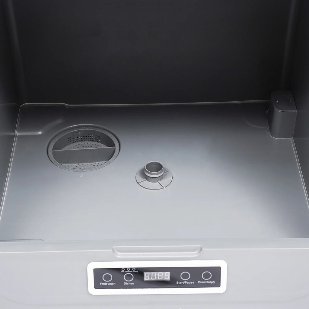 Peakora Portable Countertop Dishwasher, 3-in-1 Function Flip-Top Dishwasher, 800w Mini Dishwasher for Small Households Apartments Boats 17.72*15.75*17.32in