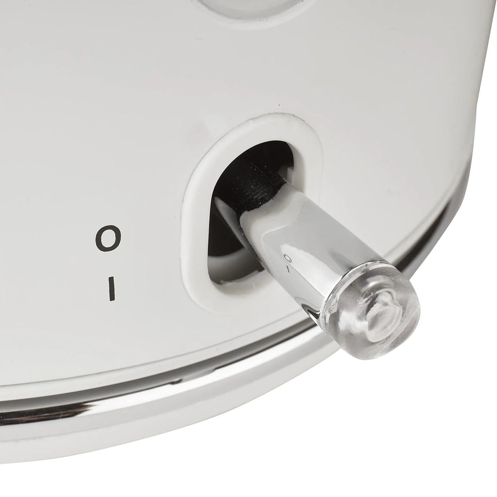 Haden Dorset 1.7 Liter Electric Water Kettle with Base, Putty & Chrome