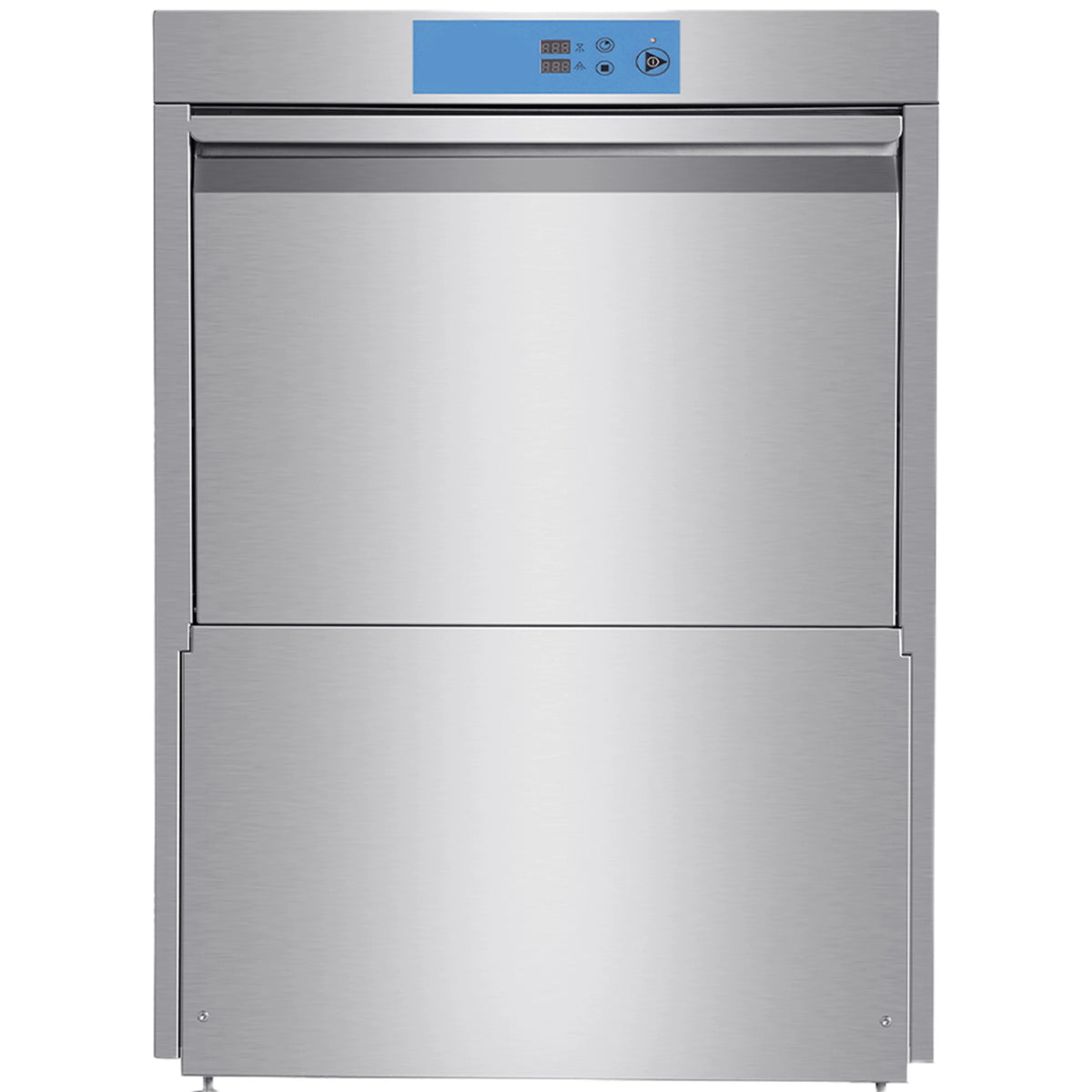 208-240V High-Temp Undercounter Commercial Dishwasher/Glasswasher Built-In Booster, Built-In Detergent & Rinse Aid Pumps, 3-phrase