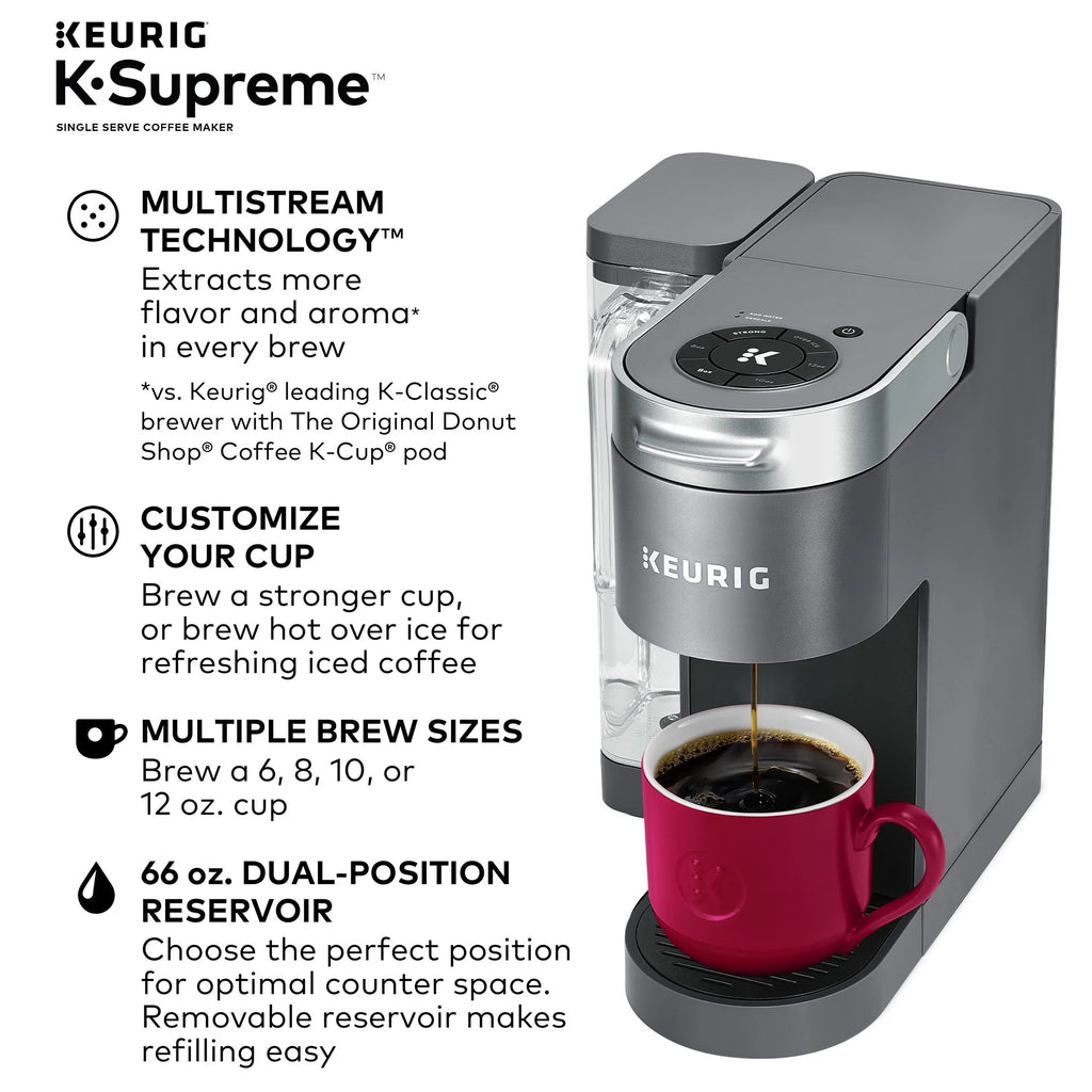 Keurig K-Supreme Black Single-Serve K-Cup Pod Coffee Maker