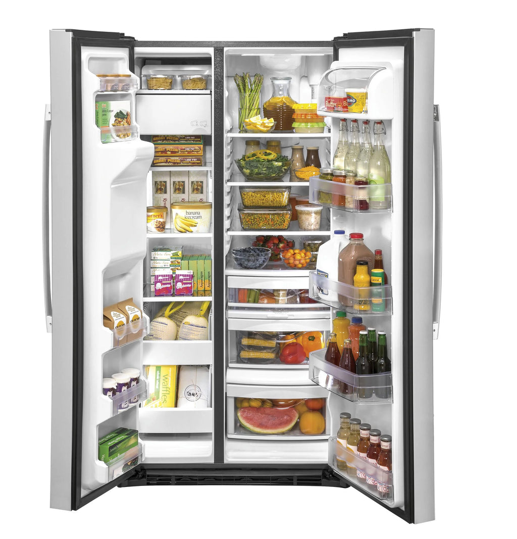 GE® Appliances 25.1 cu. ft. Fingerprint Resistant Side-by-Side Refrigerator model GSS25IYNFS