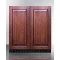 30 Inches wide undercounter frost-free side-by-side refrigerator-freezer with panel-ready doors