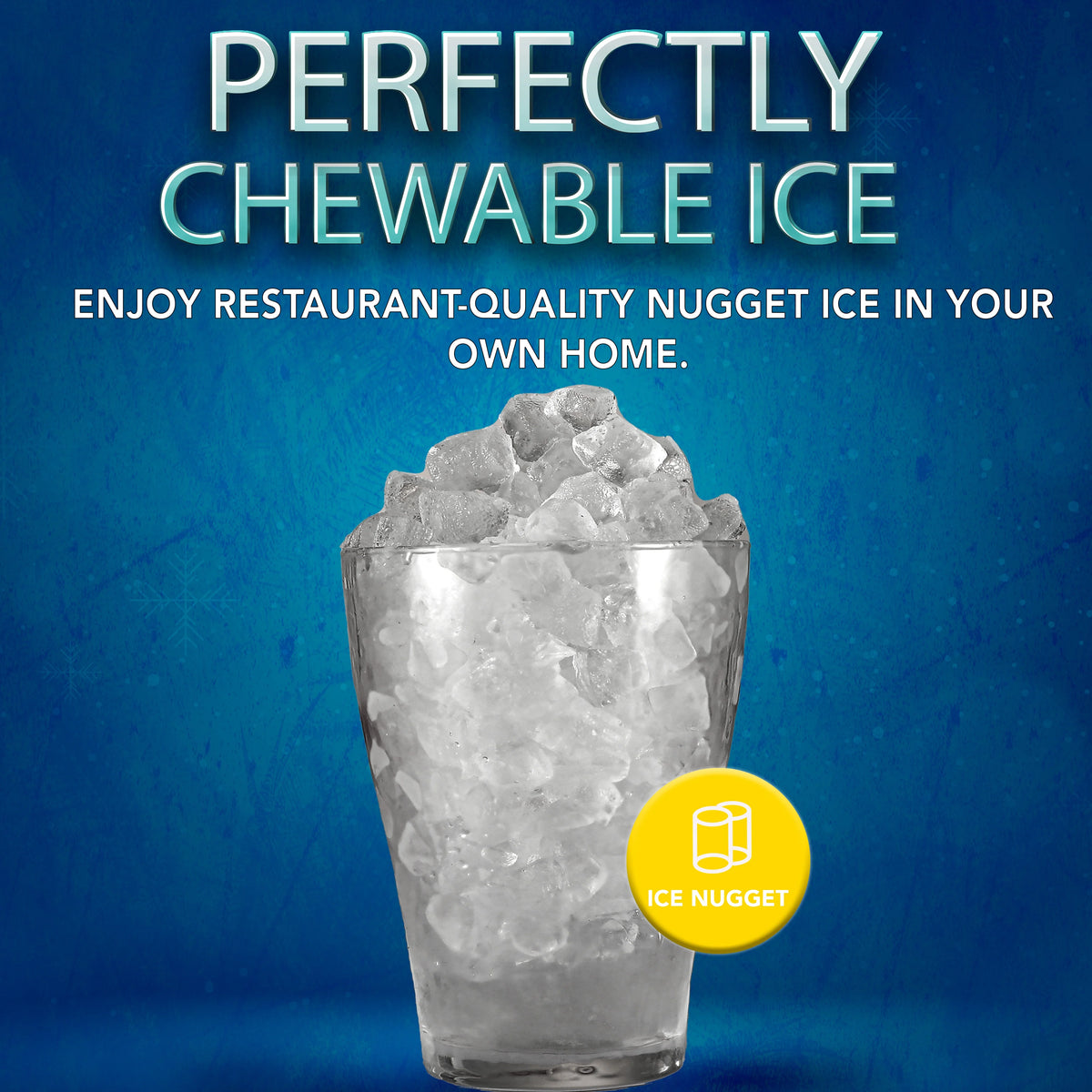 Frigidaire Gallery 33 lbs. Touchscreen Nugget Ice Maker - Stainless Steel Accent, EFIC220, Black
