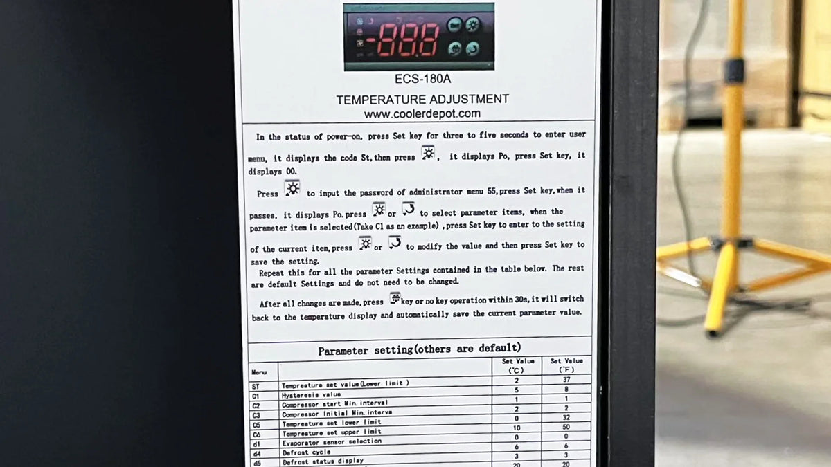 NSF 44 in. Refrigeration Double SLIDING Door Cooler 34.7 Cu.Ft. Sliding Door Refrigerator