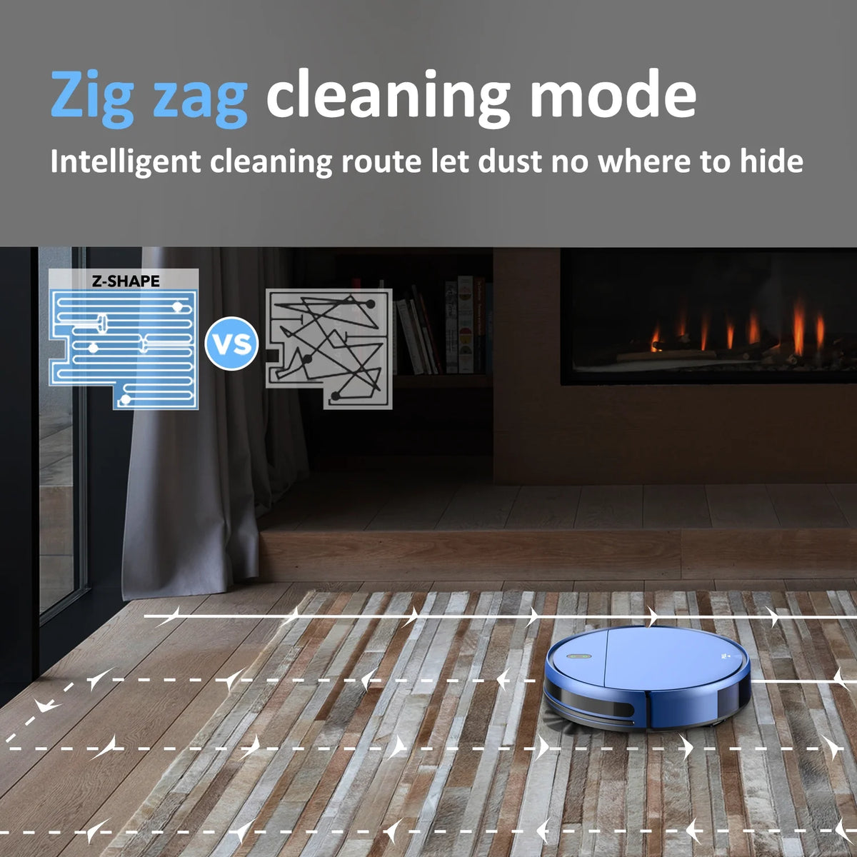 ONSON Robot Vacuum and Mop Combo, 2 in 1 Mopping Robotic Vacuum with Schedule, App/Bluetooth/Voice, Max Suction 2000Pa, Self-Charging Robot Vacuum Cleaner 04