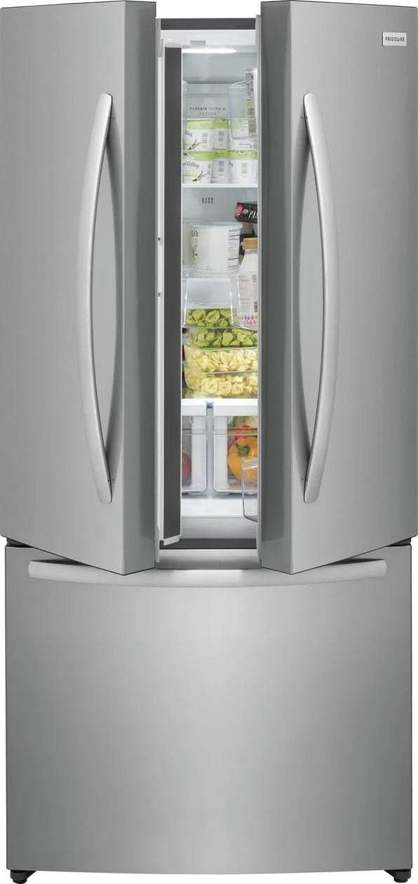 Frigidaire FRFG1723AV 18 Cu. Ft. Counter-Depth French Door Refrigerator, Stainless Steel