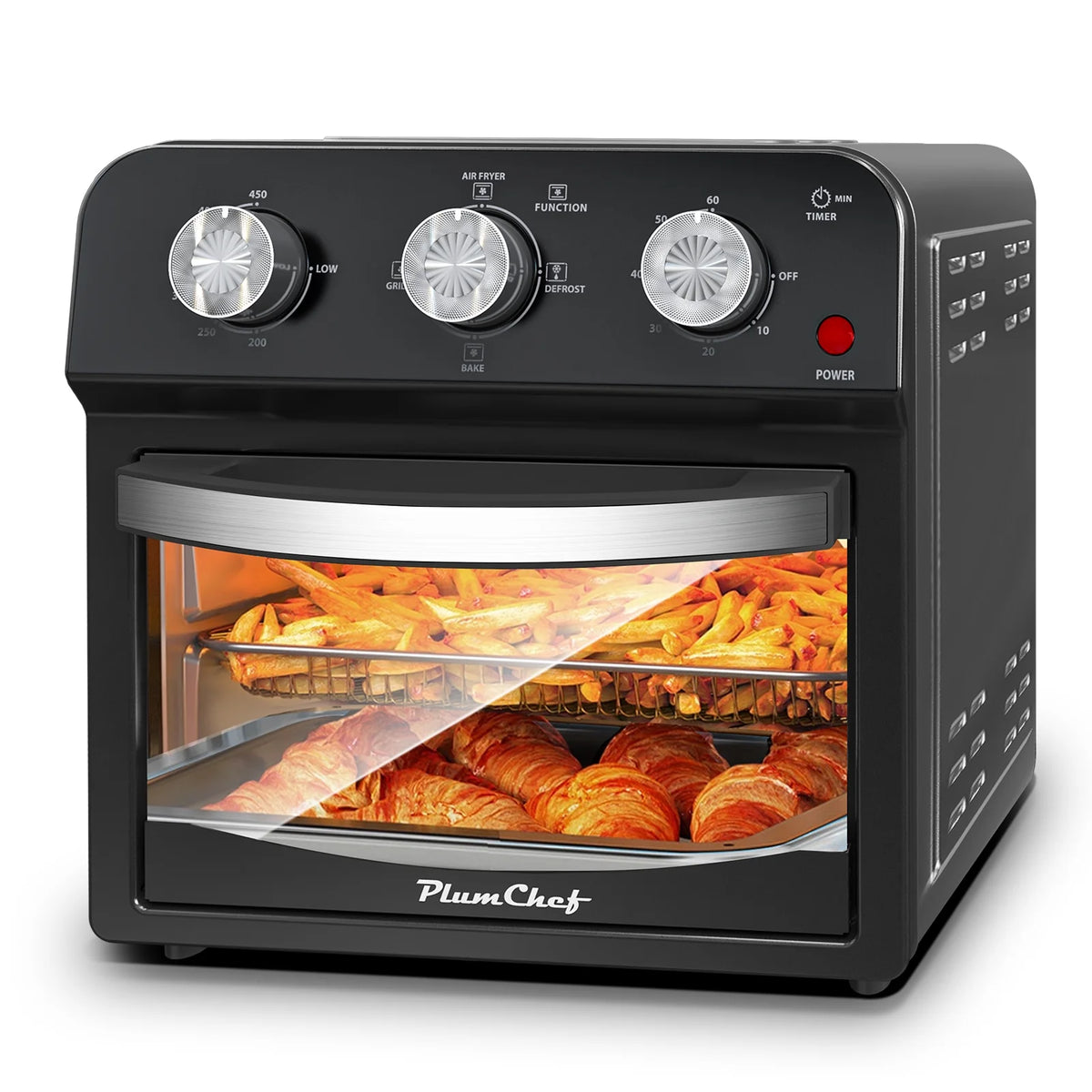 Segmart Air Fryers Oven, 5.3Qt Air Fryer with Viewing Window, 7 Presets, Digital Touchscreen, Dishwasher-Safe Basket, 1350W, Cream White