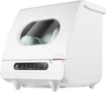 110v Portable Countertop Dishwasher,Home Apartment Tabletop Compact Dishwasher With Inlet & Drainage Pipe,Mini Countertop Dishwasher,Clear Window,For Cleaning Utensils At Home After Dining.