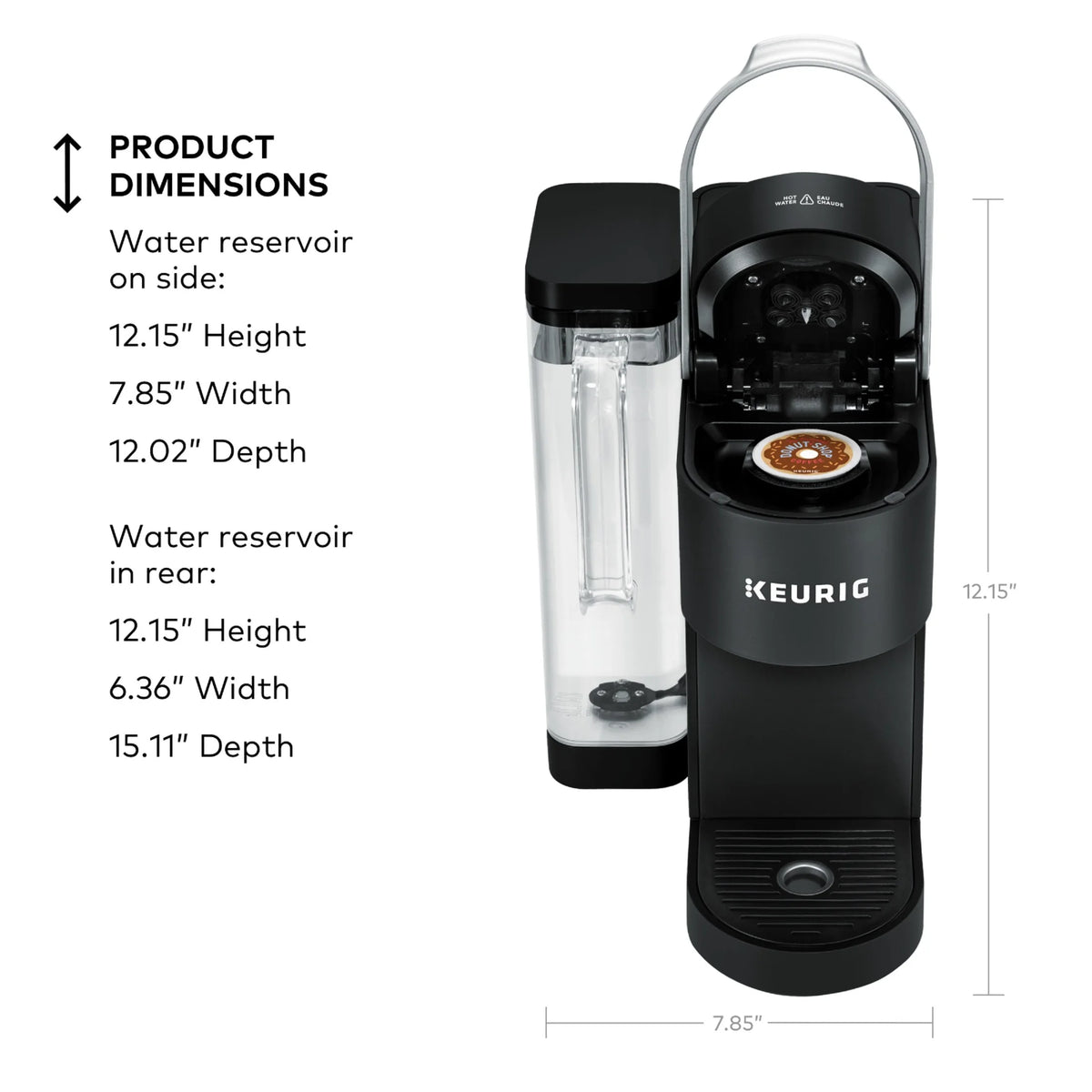 Keurig K-Supreme Black Single-Serve K-Cup Pod Coffee Maker