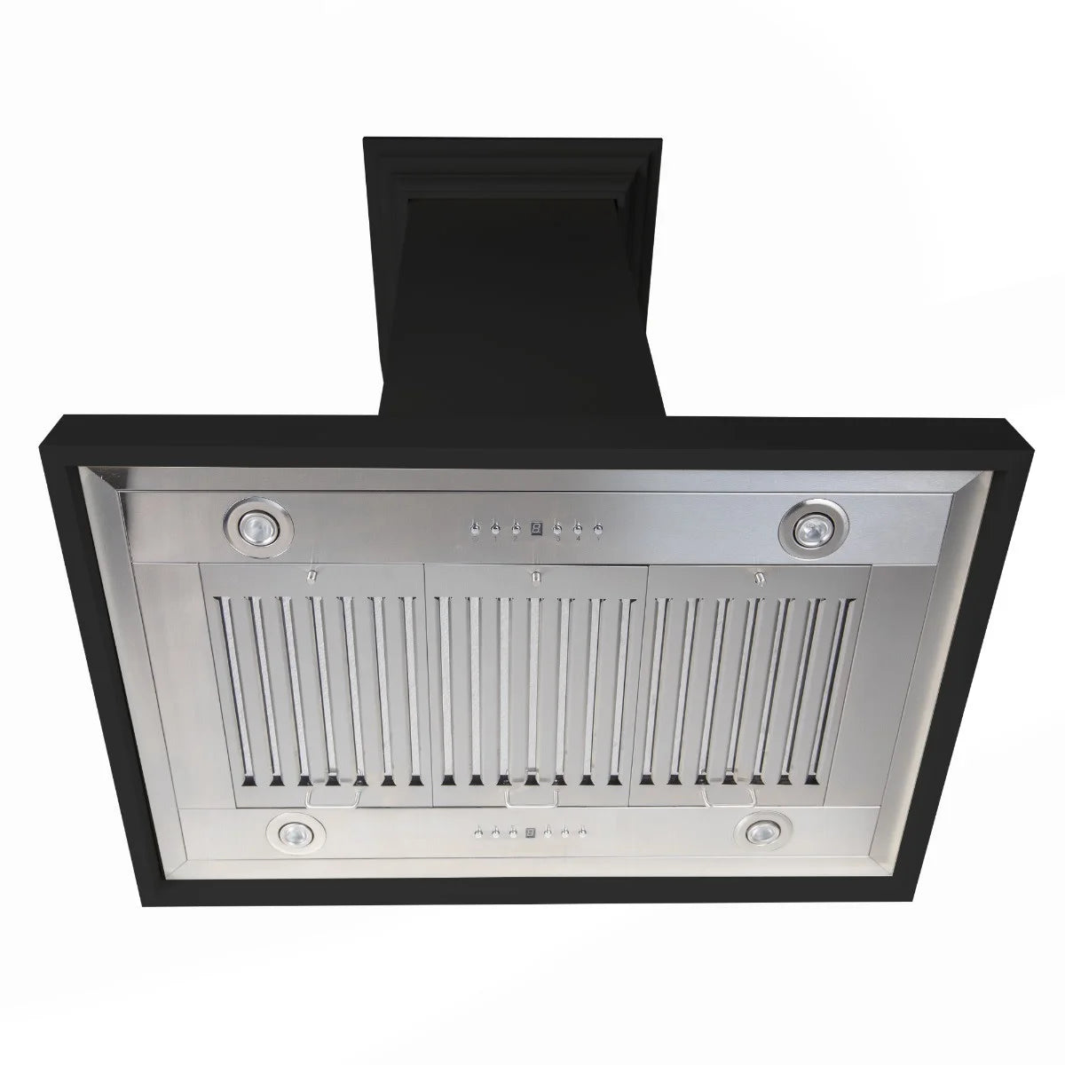 ZLINE 30 in. Wooden Island Mount Range Hood in White - Includes 760 CFM Motor