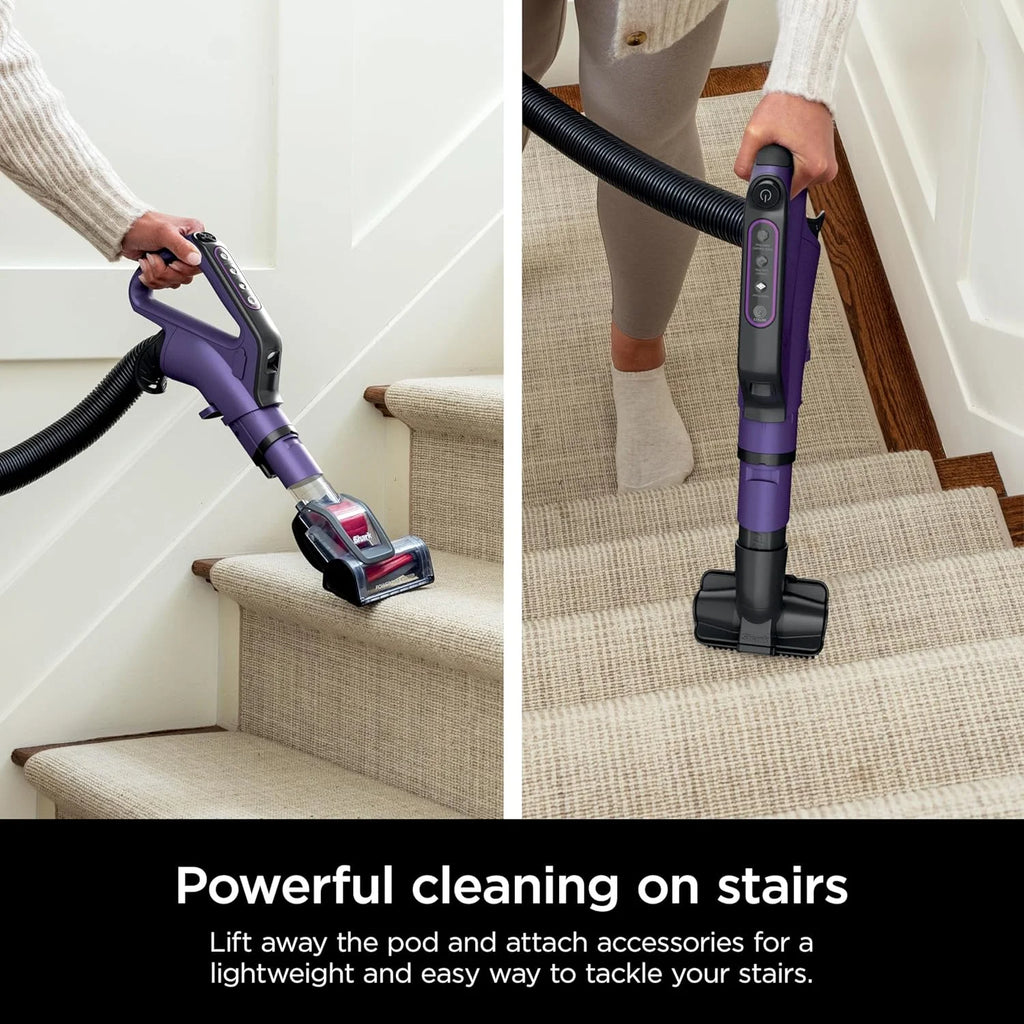 Restored Shark POWERDETECT Upright Vacuum Cleaner with HEPA Filter, Heavy Duty,Powerful Suction for Pet Hair Pickup, DuoClean, Ideal for Carpets & Hardfloors, AZ4002 (Certified)(Refurbished)