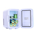 Clearance! Mini Fridge for Office, Portable Compact Personal Fridge, Cools & Heats, 6 Liter Capacity, Chills 8 12oz cans, 100% Freon-Free, Includes Plugs for Home Outlet & 12V Car Charger, S11397