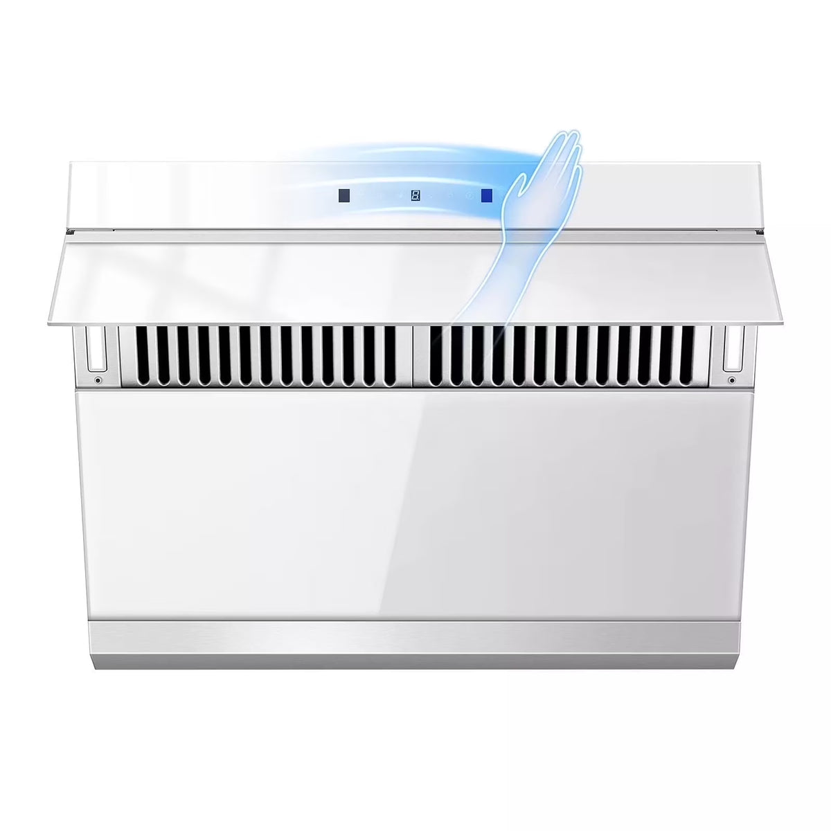 Joeaonz 30-Inch Wall Mount Range Hood, Stainless Steel, 3-Speed Exhaust with Baffle Filter