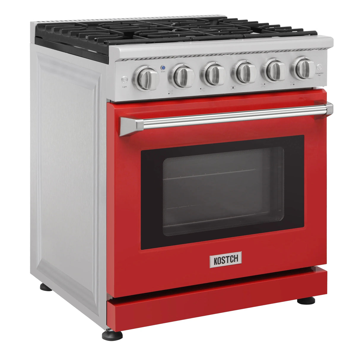 KOSTCH 30-in 5 burners 4.55-cu ft Convection Oven Freestanding Liquid Propane Gas Range ( Stainless steel )