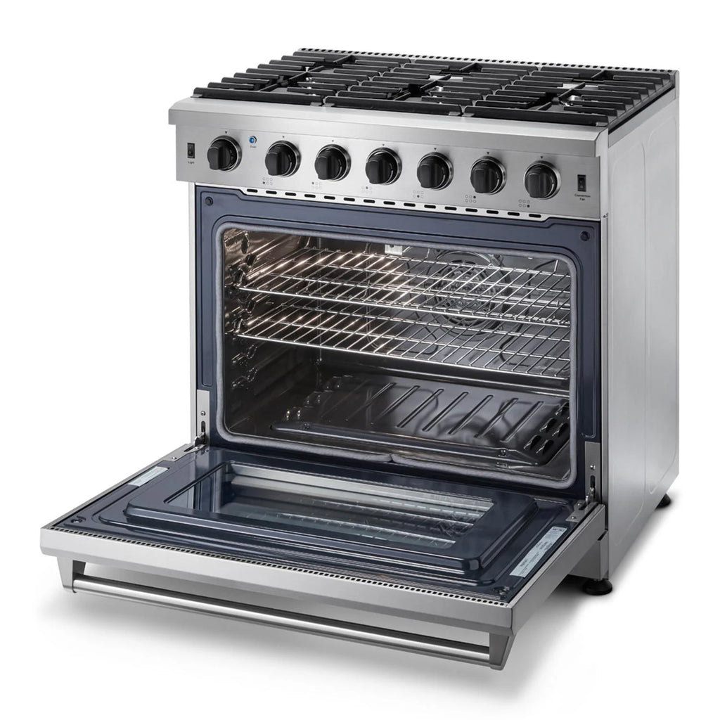 Thor Kitchen Lrg3601ulp Liquid Propane Propane 36" 6.0 Cu. Ft. Single Oven Professional