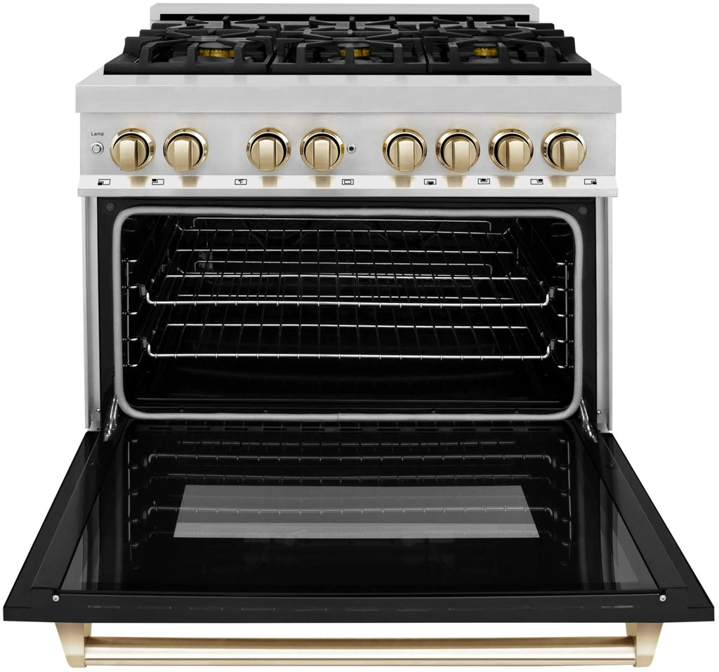 ZLINE KITCHEN AND BATH RAZWM36G professional gas range
