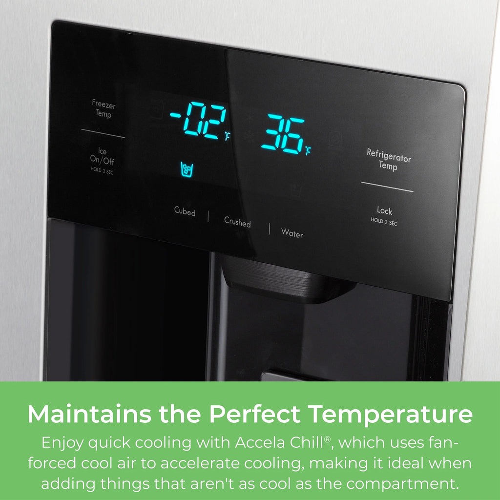 Kenmore 20 Cu. ft. 36-inch Depth Side-by-Side ENERGY STAR? Refrigerator/Freezer, Stainless Steel