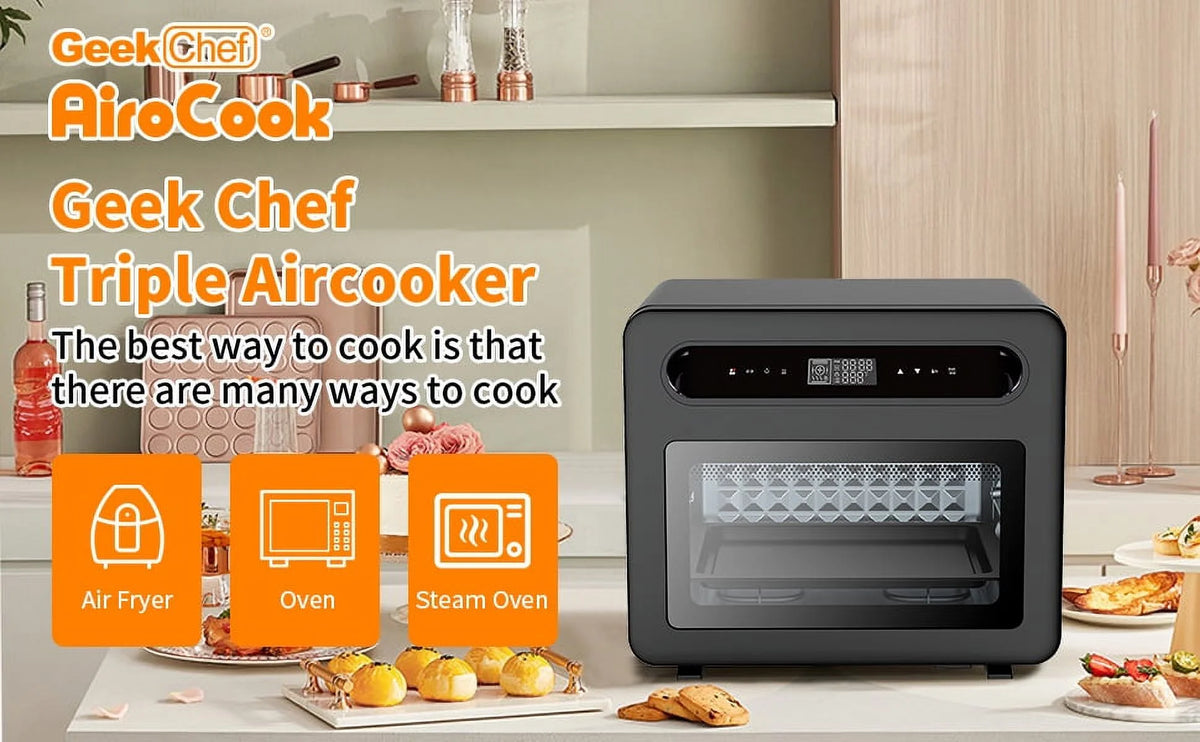 Smart Pizza Oven Air Fryer Kitchen Food Processor Baking Electric Oven Grill Pan Toaster