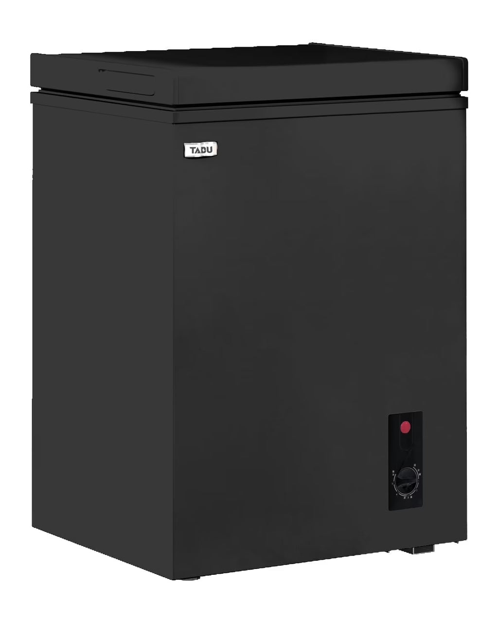 TABU Chest Freezer,3.5 Cu ft Deep Freezer,Garage Ready,Top Open Door,Black
