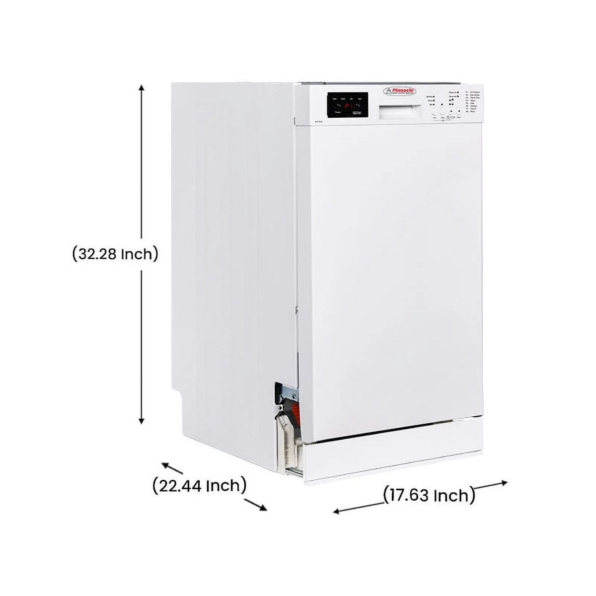 Equator 18"Dishwasher Europe ADA Builtin 10 Place Sani Delay 1/2 Load 51dB