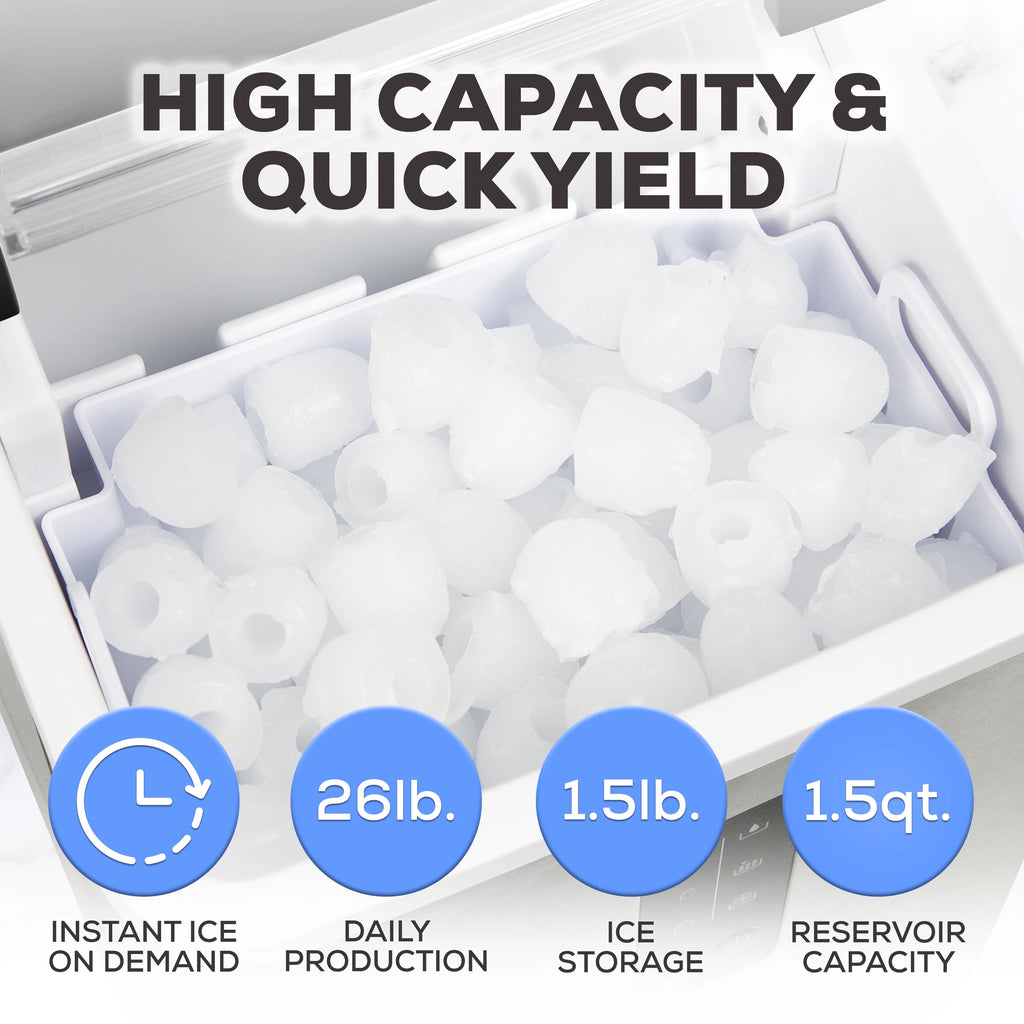 Igloo Automatic Ice Machine Self Cleaning Countertop Ice Maker for Water Bottle & Drinks, Aqua
