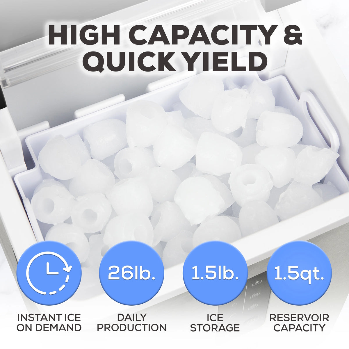 Igloo Automatic Ice Machine Self Cleaning Countertop Ice Maker for Water Bottle & Drinks, Aqua