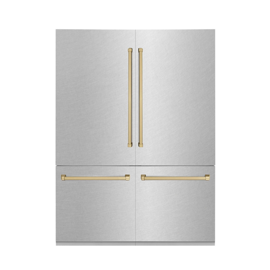 ZLINE KITCHEN AND BATH RBIVZSN60CB french door built in refrigerator