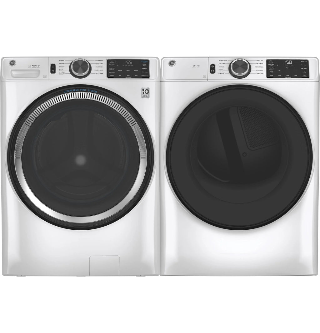 GE? 7.8 cu. ft. Capacity Smart Front Load Electric Dryer