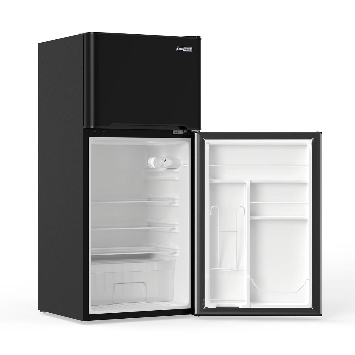 Conserv 19in BLACK Compact 2 Door Refrigerator 4.5cf Reversible Door 110V