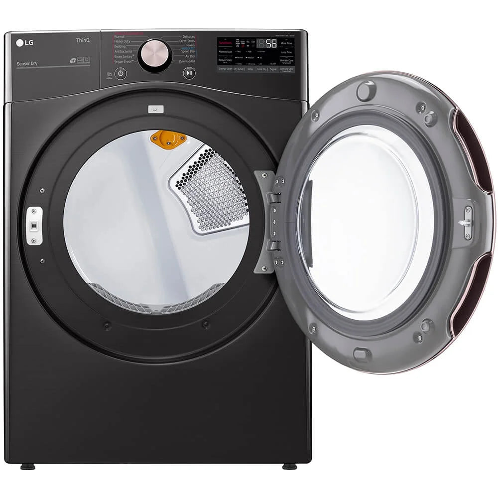 LG DLGX4001B 7.4 Cu. Ft. Black Steel Ultra Large Capacity Smart Front Load Gas Dryer