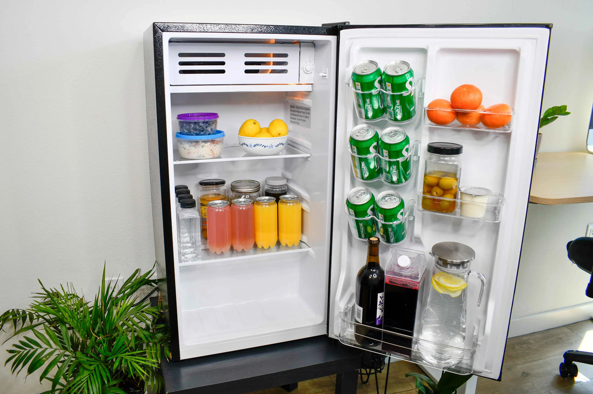Frigidaire 3.2 Cu Ft Retro Dry Erase Compact Fridge, (EFR331-BLACK), Black