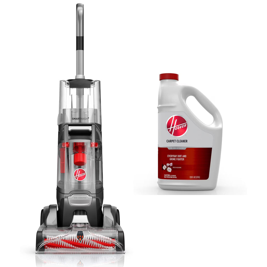 Hoover SmartWash Essentials Automatic Upright Carpet Cleaner Machine, for Carpet & Upholstery, Quick Dry Mode, Upholstery Tool Attachment, FH52110