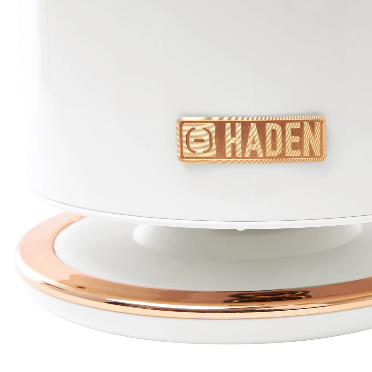 Open Box Haden Heritage 1.7L Stainless Steel Retro Electric Kettle,Ivory/Copper