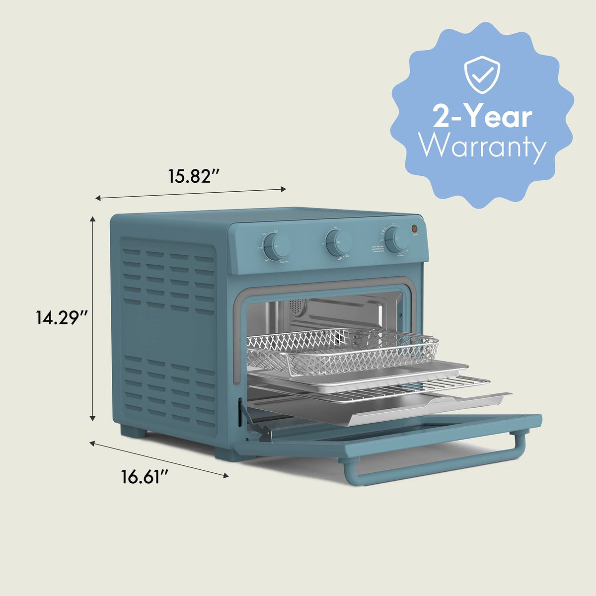 bella 6-Slice Toaster Oven, Oatmilk