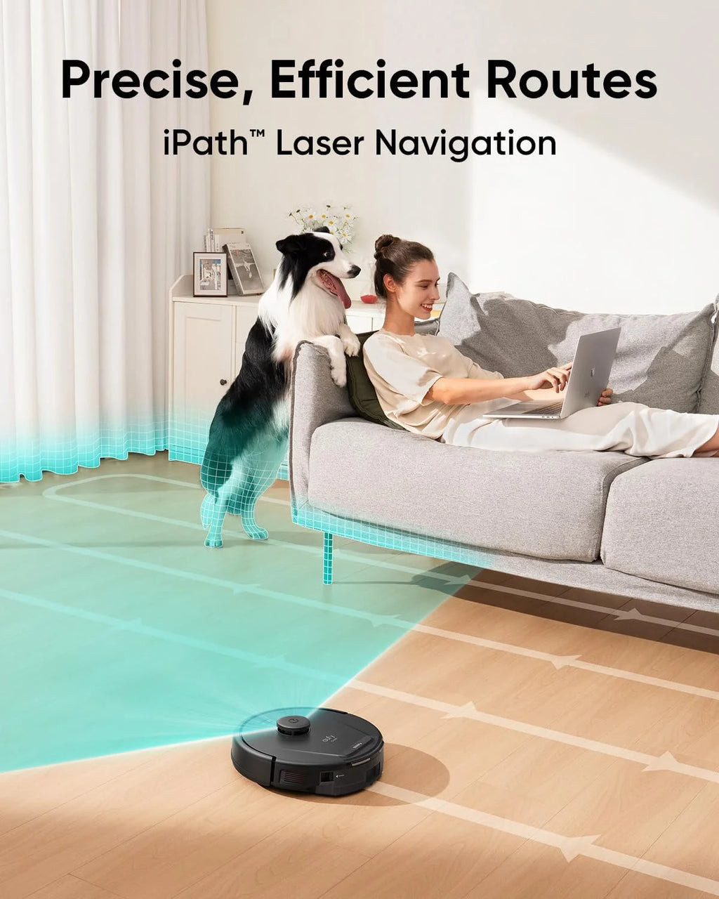 eufy L60 Robot Vacuum with Self Empty Station and 6?? Dust Bags