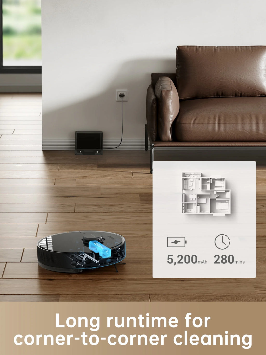 Dreame D10s Pro Robot Vacuum and Mop, Wi-Fi Compatible, Powerful Suction