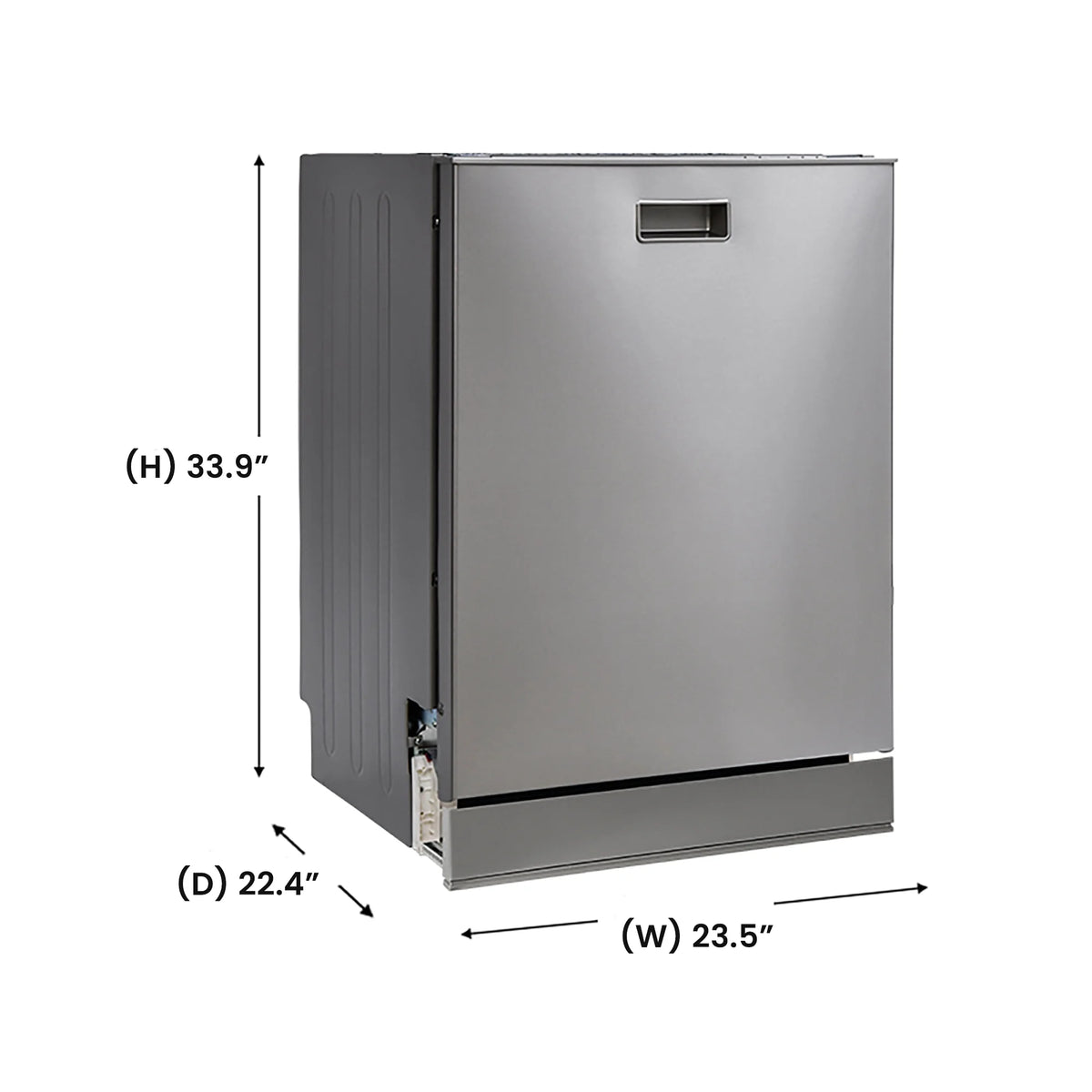 Equator 24 in Dishwasher 15 place QUIET 110V E-Star ADA+3/4 HP Garbage Disposer