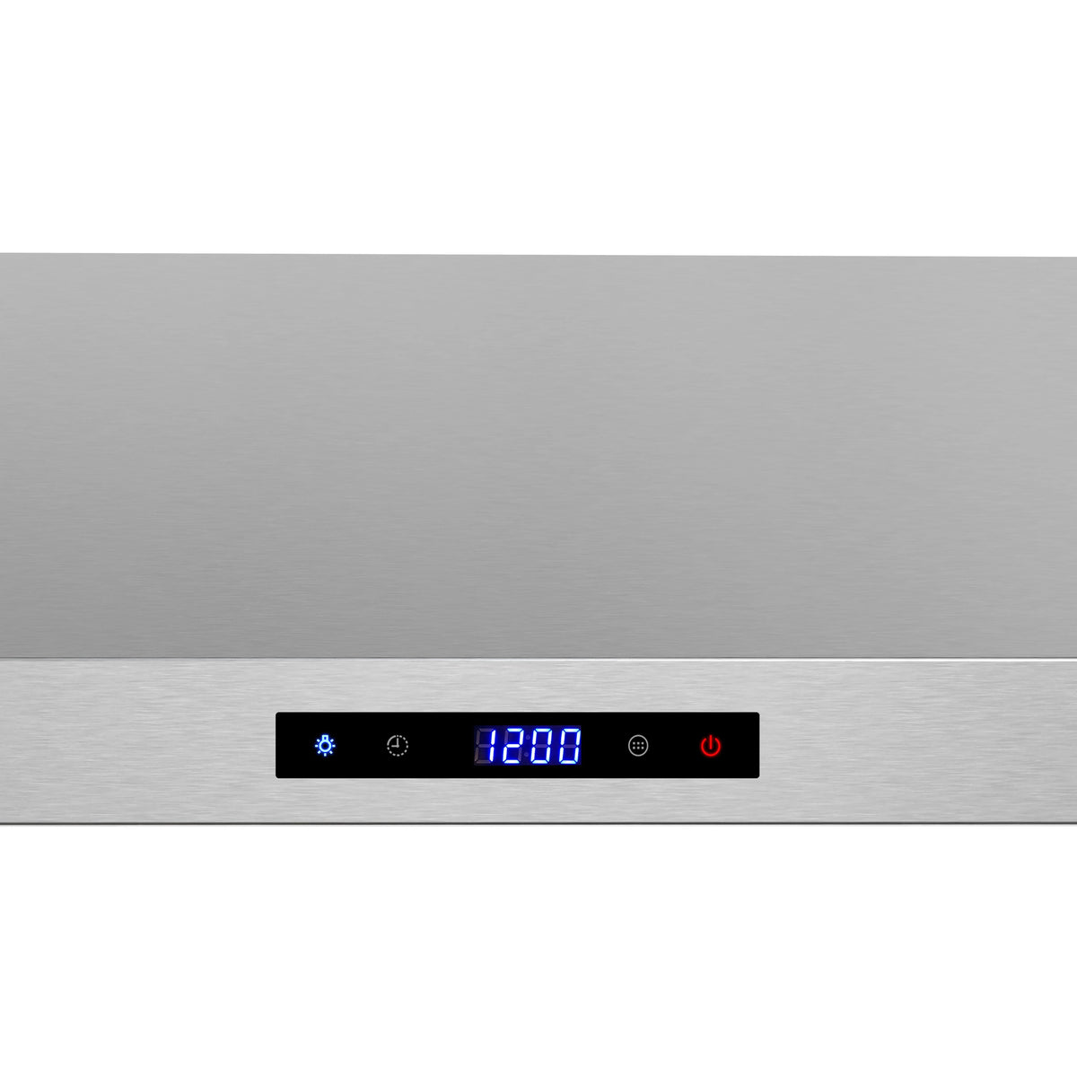 Streamline 30 in. Montecreto Ductless Undermount 406 CFM Range Hood in Brushed Stainless Steel with Baffle Filters, Touchpad Control, LED Lights