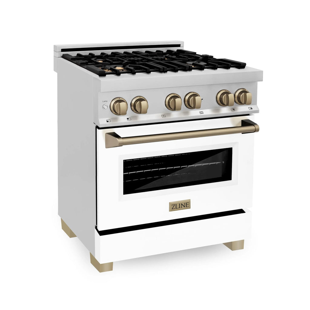 ZLINE KITCHEN AND BATH RAZ30CB professional gas range