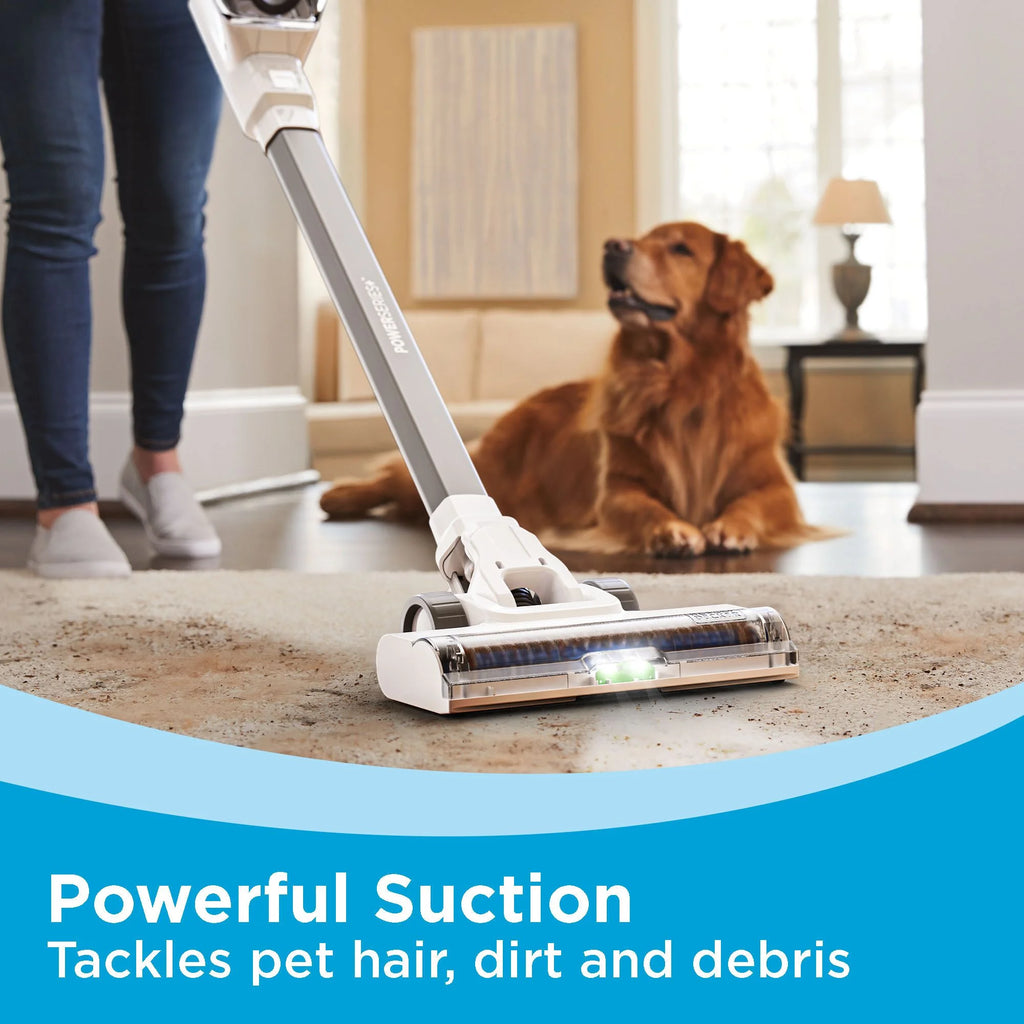 BLACK+DECKER POWERSERIES+ 16V MAX Cordless Stick Vacuum, Multi-Surface, with LED Floor Lights and Crevice Tool, 40 Minute Run-Time, BHFEA420J