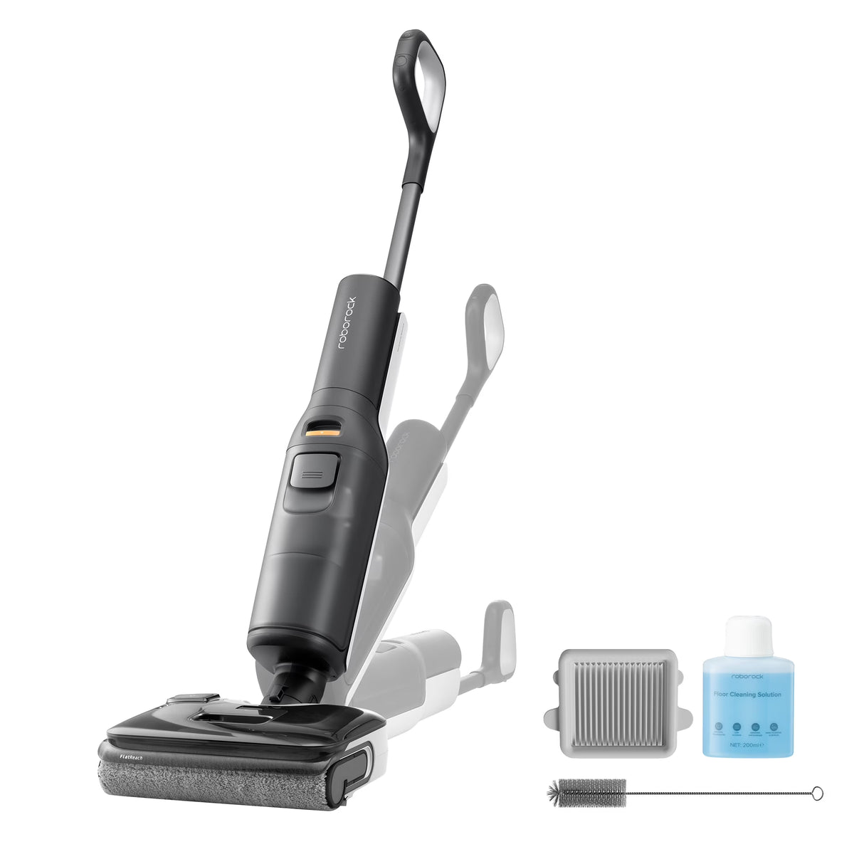 Roborock F25 LT Wet/Dry Vacuum Cleaner, 20000Pa Floor Cleaner, cordless, Hot Air Flash Drying & Hot Water Self Cleaning, Black