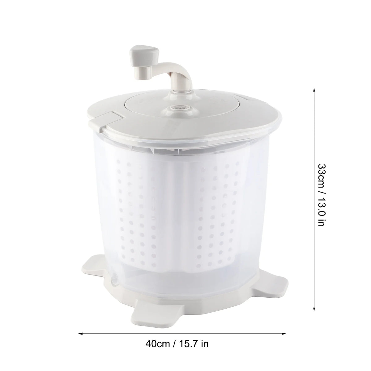 OHHANI Mini Manual Washing Machine Multifunctional ABS Material Detachable Dehydration Basket 1200rpm